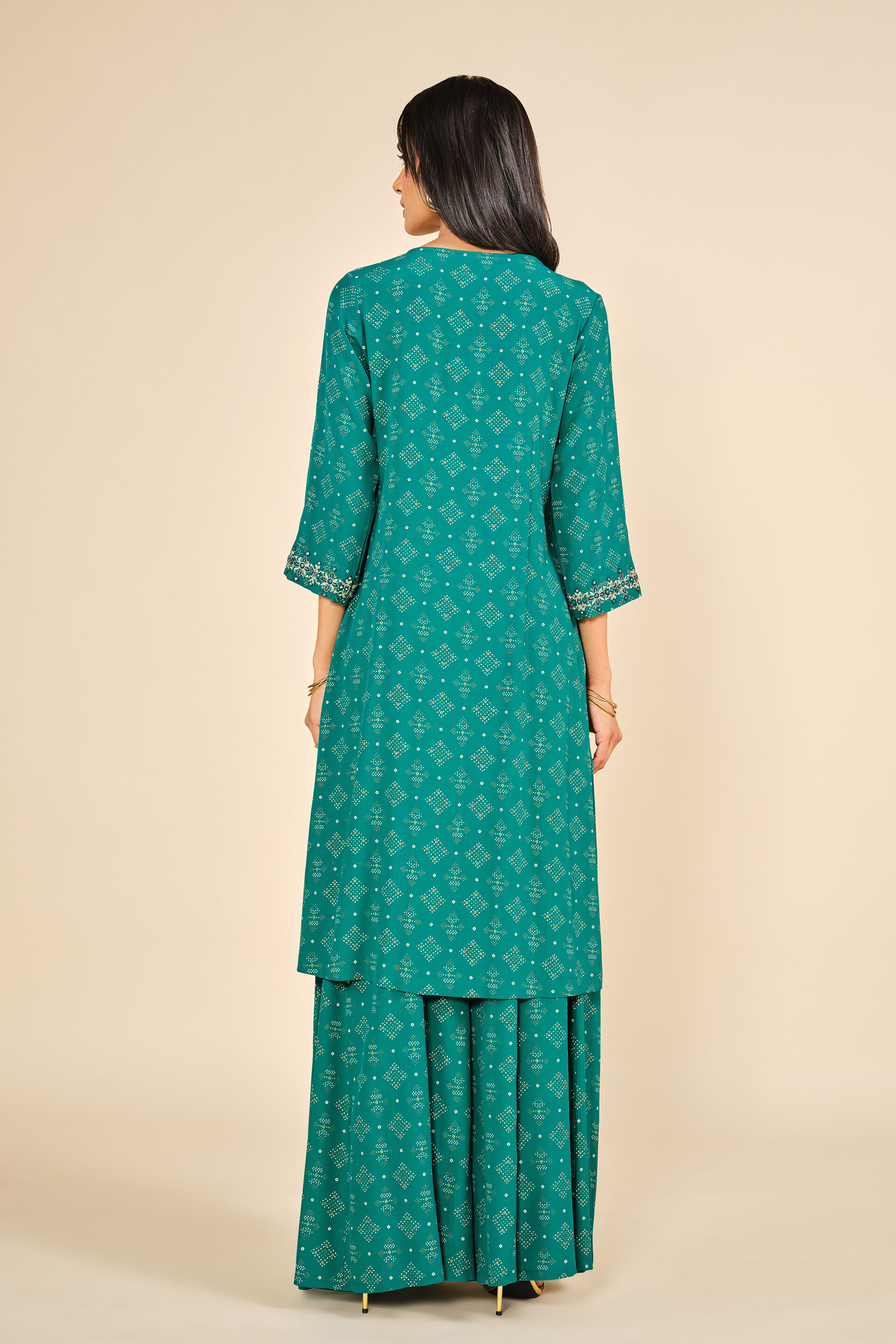 Samiran Kurta Set, Green, image 6